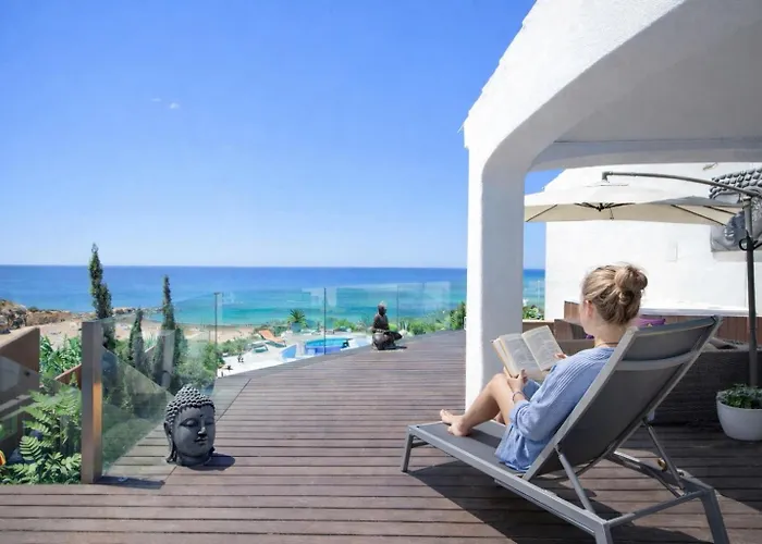 빌라 Oceanfront Luxury Villa With Private Beach Access Pool & Jacuzzi Walk To Town Sleeps 10 알부페이라